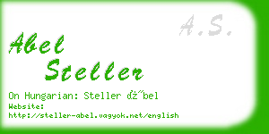 abel steller business card